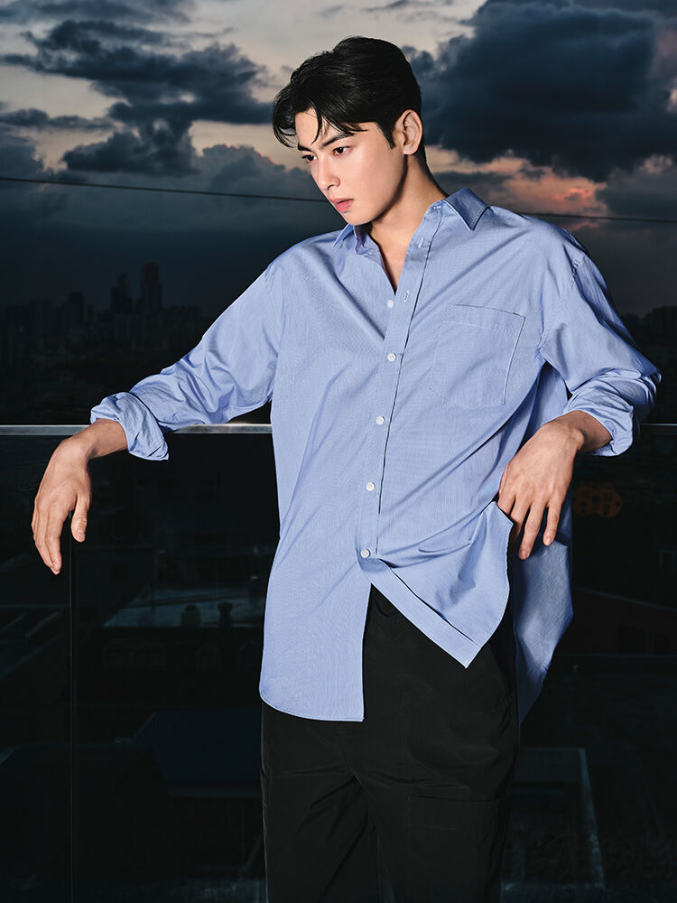 Calvin Klein featuring Cha Eun-woo in Men's Shirts