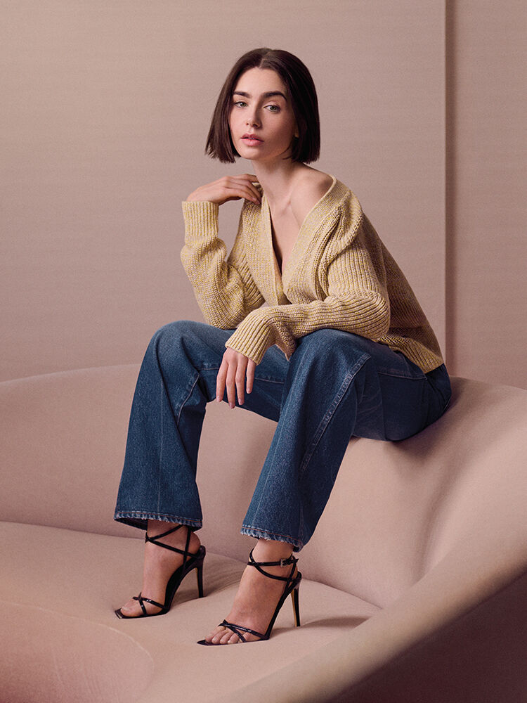 Calvin Klein featuring Lily Collins in Women's Denim