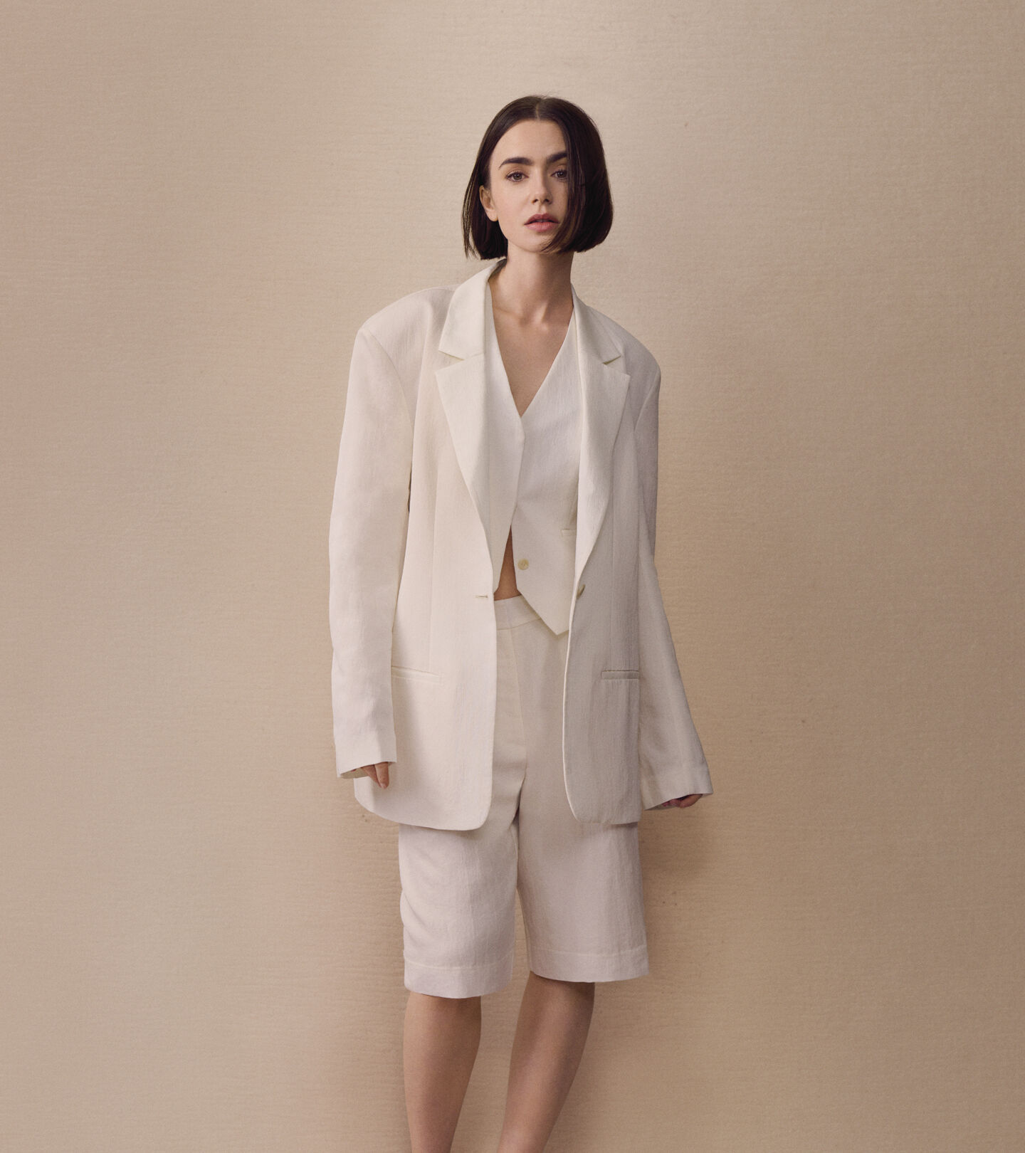 Calvin Klein featuring Lily Collins in Women's Shorts