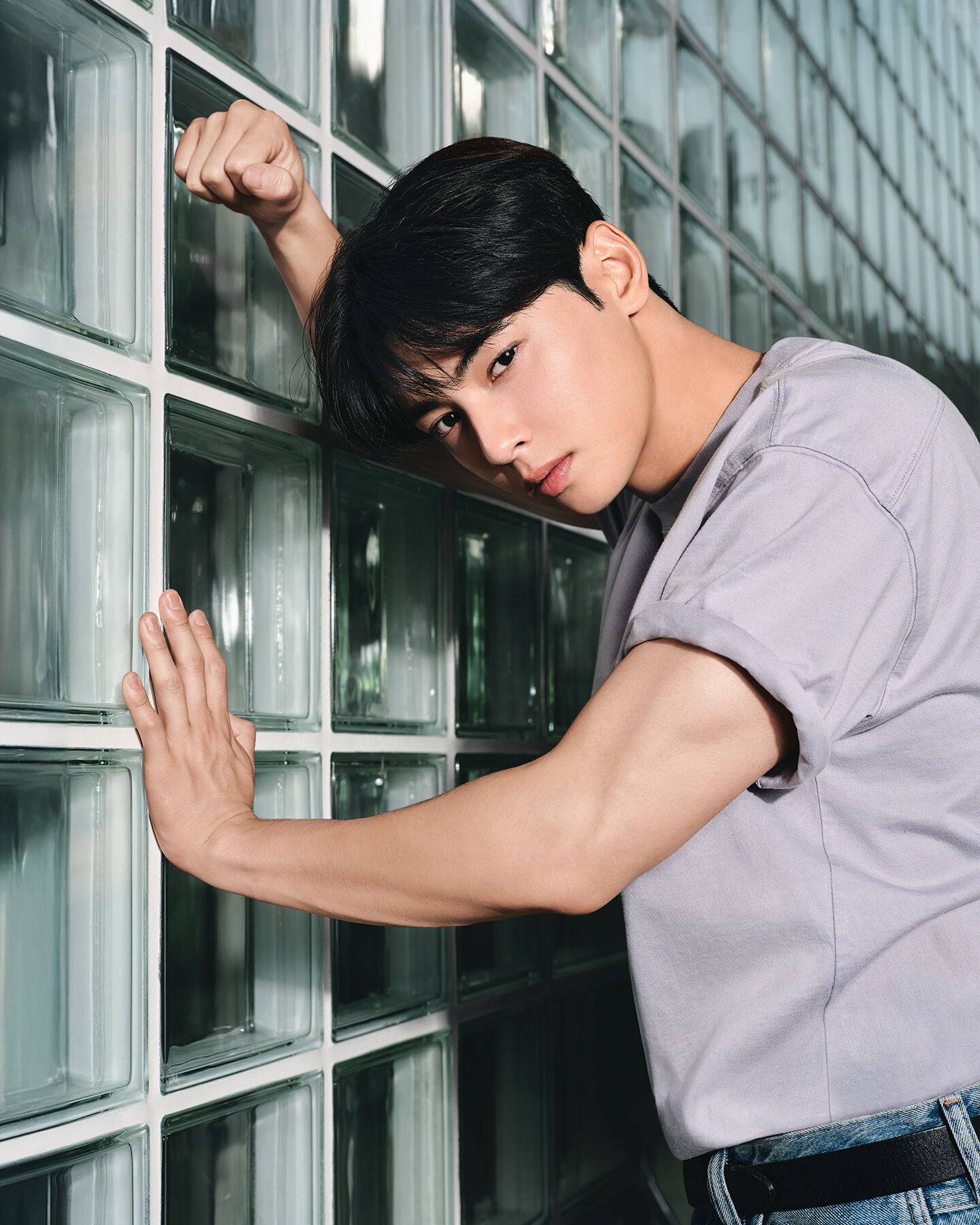 Calvin Klein featuring Cha Eun-woo in Men's Tees