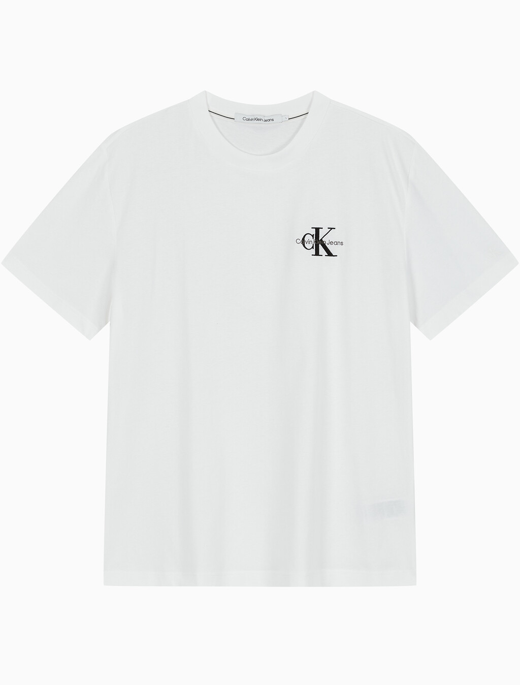 Buy 남성 릴렉스핏 엠보싱 로고 반팔 티셔츠 in color BRIGHT WHITE