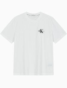 Buy 남성 릴렉스핏 엠보싱 로고 반팔 티셔츠 in color BRIGHT WHITE