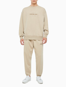 Buy 남성 모노로고 내츄럴 크루넥 in color BEIGE