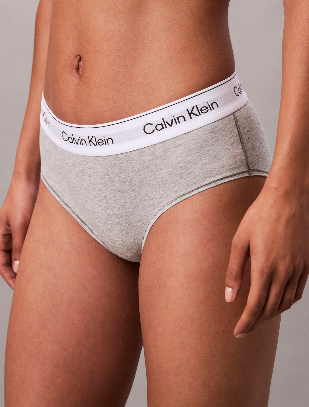 Buy 여성 아이콘 코튼 모달 AF 힙스터 in color GREY HEATHER