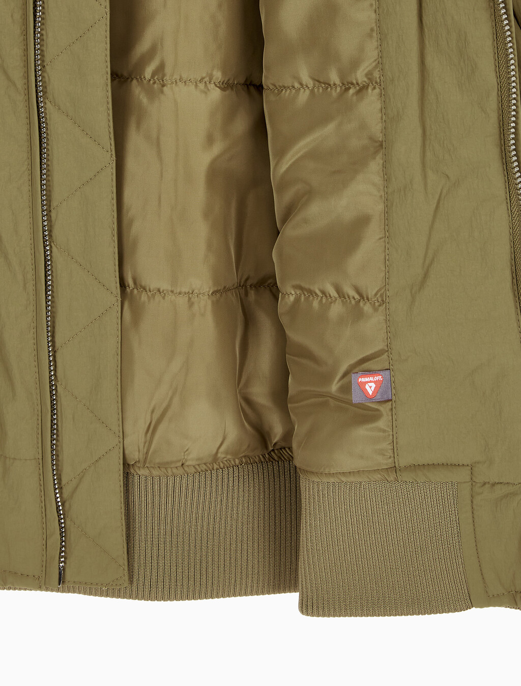 Buy 남성 릴렉스핏 패디드 기능성 봄버 자켓 in color OLIVE