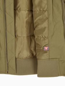Buy 남성 릴렉스핏 패디드 기능성 봄버 자켓 in color OLIVE