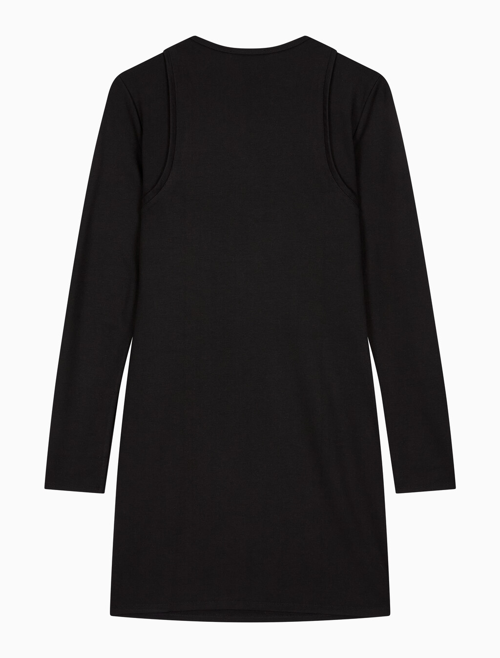 Buy 여성 인터락 미니 드레스 in color BLACK