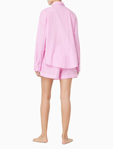 Buy 여성 코튼 포플린 롱슬리브 셔츠 in color Pink