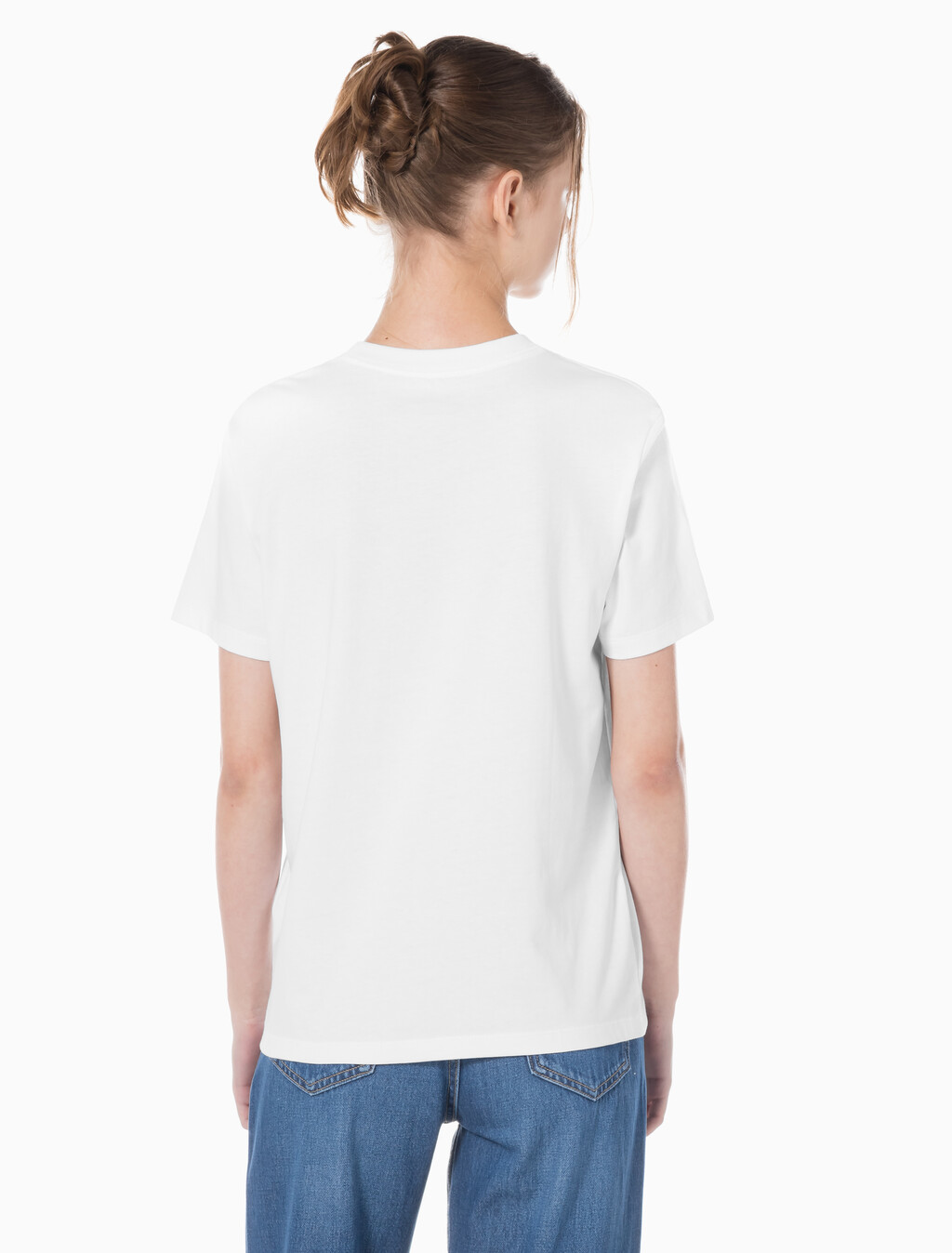 Buy 여성 히어로 모노로고 크루넥 반팔 티셔츠 in color BRILLIANT WHITE