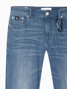 Buy 남성 바디핏 블루그레이 이탈리안 데님 in color GREY STEPPED RELEASE HEM