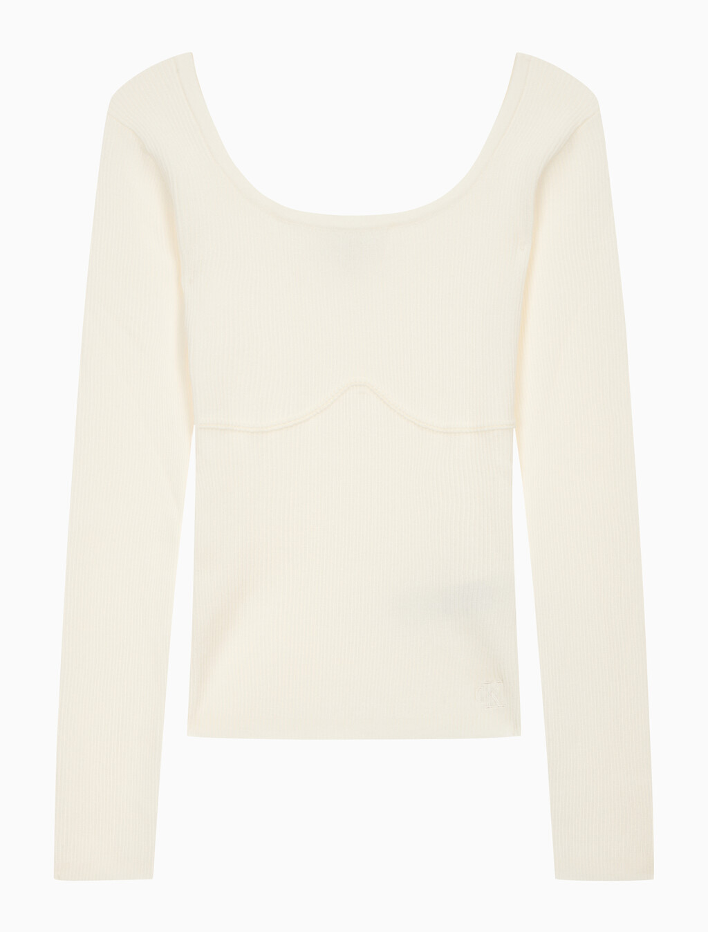 Buy 여성 립 스웨터 in color WHITE