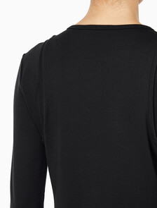 Buy 여성 인터락 미니 드레스 in color BLACK