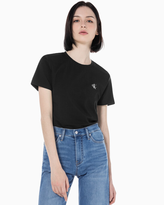 여성 슬림핏 2PK 반팔 티셔츠