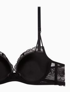 Buy 여성 CK 블랙 브라이덜 AF 라이틀리 라인드 플런지 브라 in color BLACK