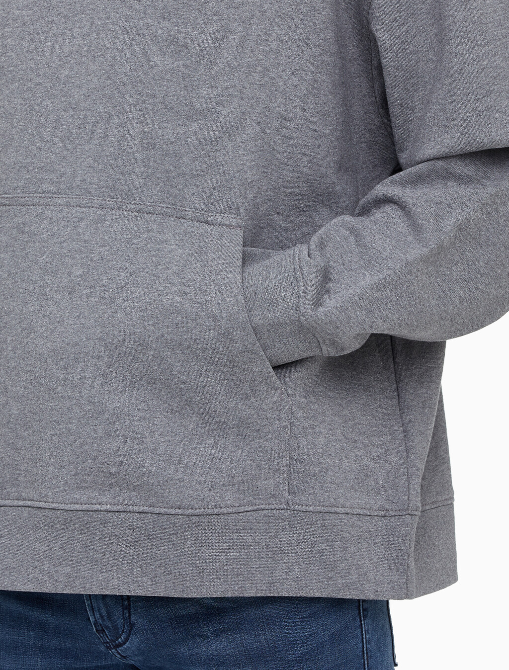 Buy 남성 릴렉스핏 스탠다드 로고 후드 티셔츠 in color MEDIUM GREY HEATHER