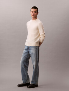 Buy 남성 90S 스트레이트핏 빈티지 핀치 데님 in color Light blue