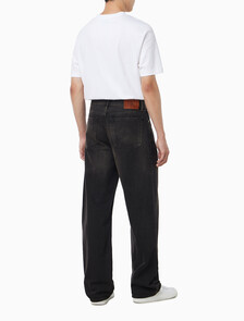 Buy 남성 배기핏 에스프레소 블랙 데님 in color Black