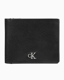 Buy 남성 CKJ 모노 하드웨어 코인케이스 빌폴드 in color BLACK