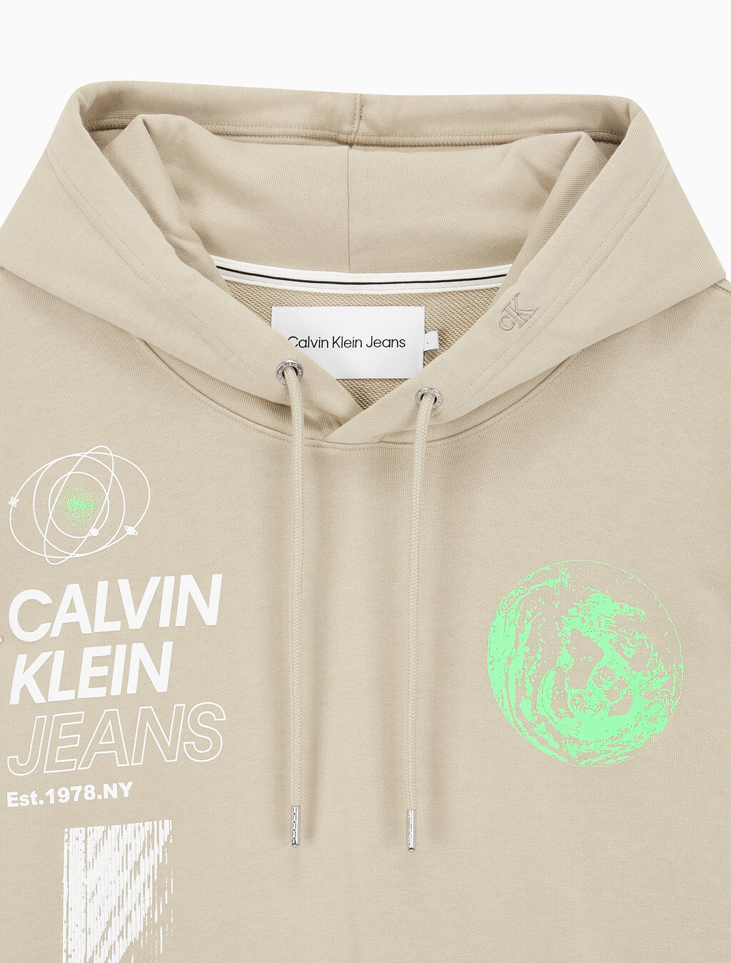 Buy 남성 퓨처 페이드 멀티 그래픽 후디 in color BEIGE