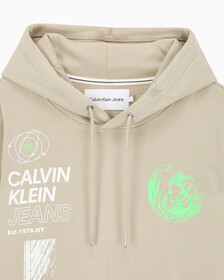 Buy 남성 퓨처 페이드 멀티 그래픽 후디 in color BEIGE