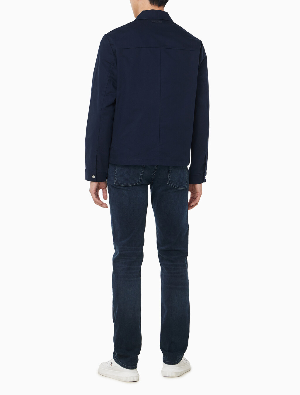 Buy 남성 코튼 도비 블루종 자켓 in color DARK SAPPHIRE