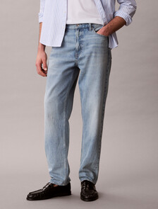 Buy 90S 테이퍼핏 진 in color Mid Blue