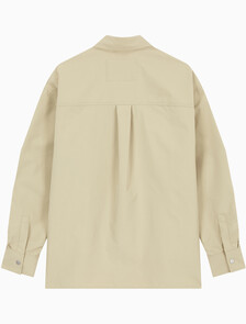 Buy 남성 유틸리티 기능성 집업 셔츠 in color PALE KHAKI