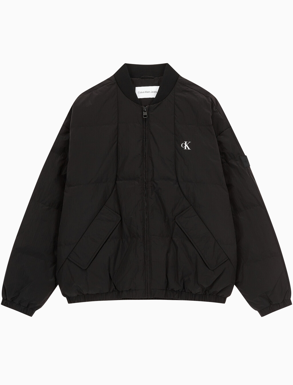 Buy 남성 울트라 라이트 다운 봄버 자켓 in color CK BLACK