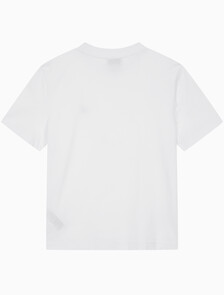 Buy 여성 아카이브 로고 크루넥 반팔 티셔츠 in color BRILLIANT WHITE