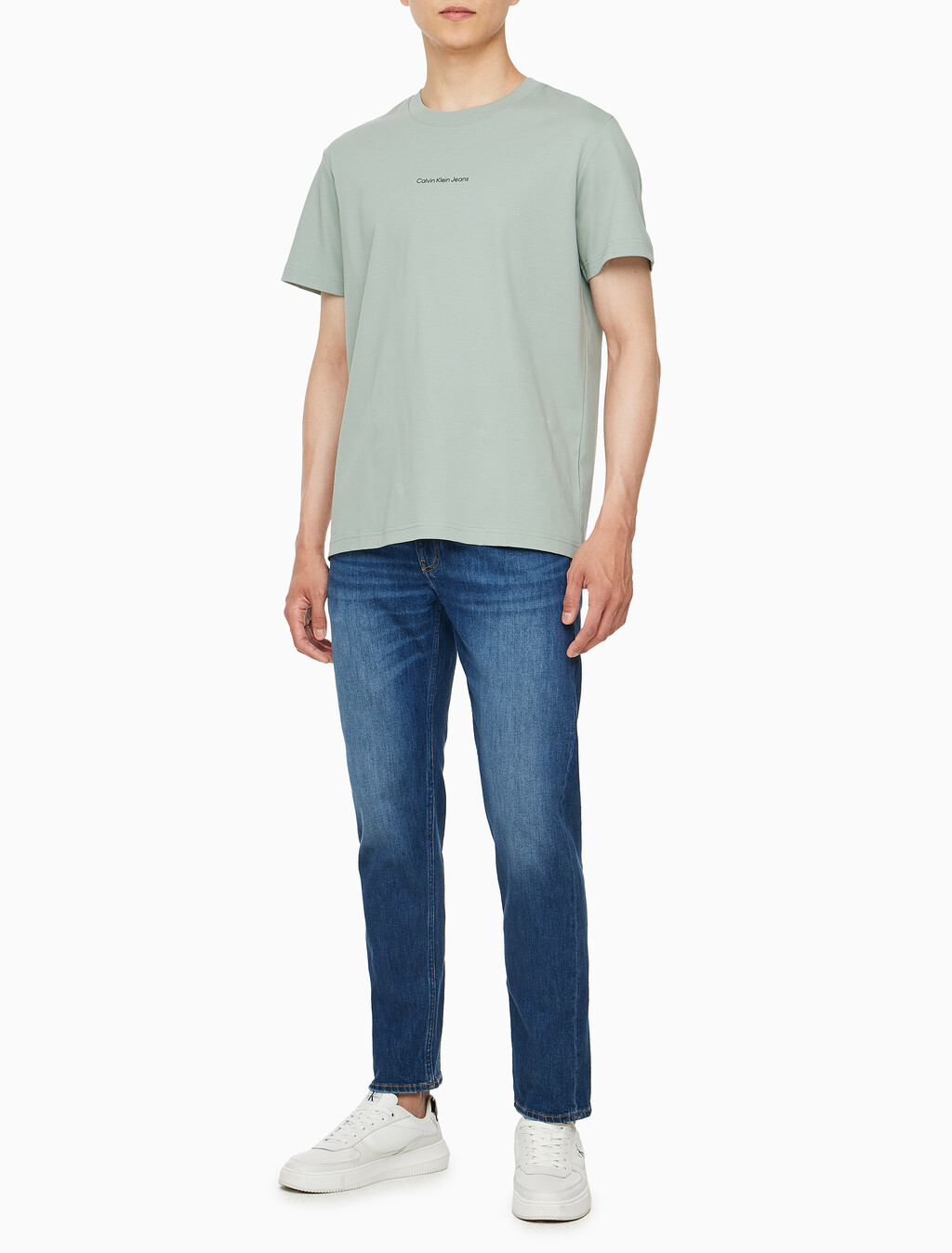 Buy 남성 레귤러핏 그래픽 반팔 티셔츠 in color KHAKI GREY