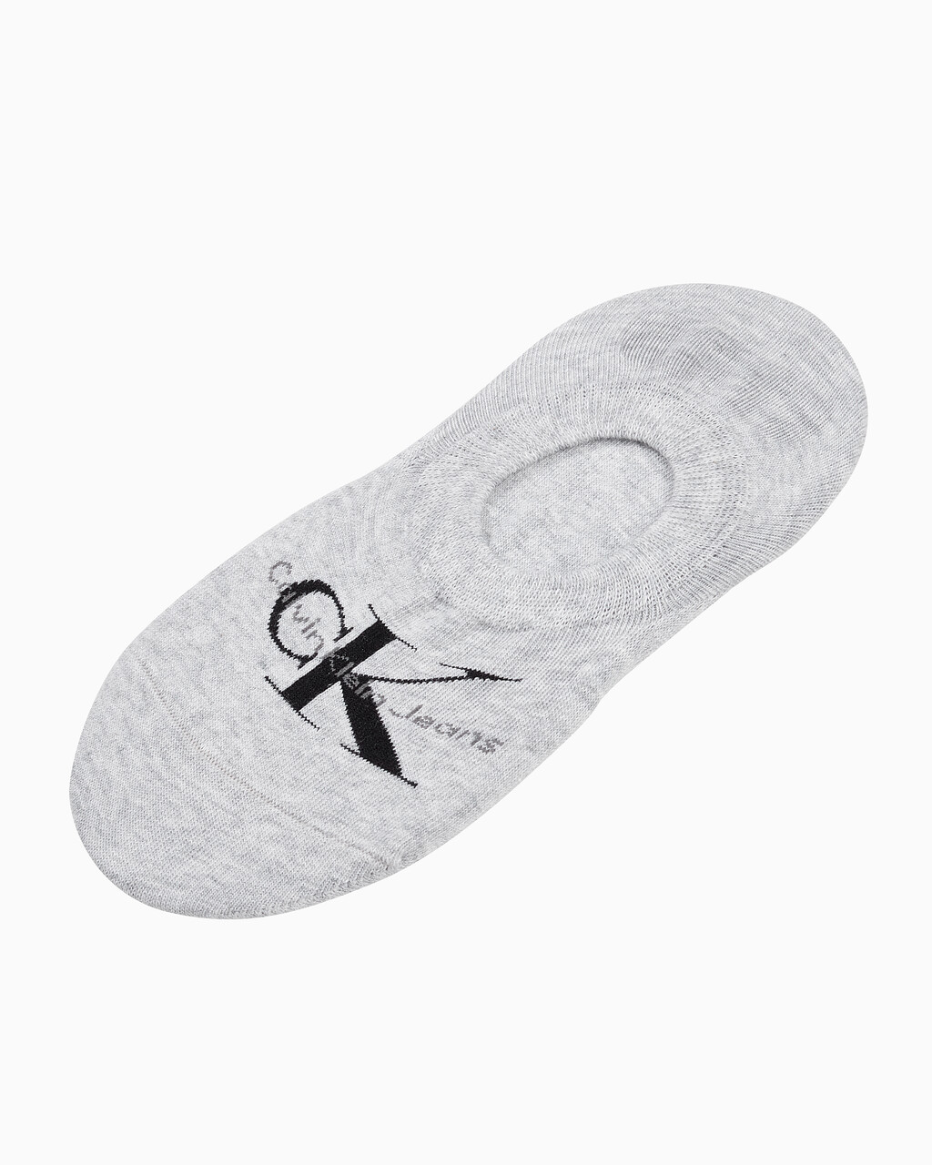 Buy 여성 콤드 코튼 모노그램 라이너 삭스 (화이트 1 PAIR) in color PALE GREY
