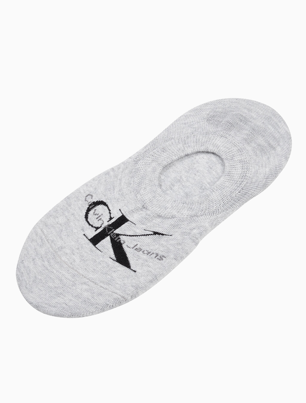 Buy 여성 콤드 코튼 모노그램 라이너 삭스 (화이트 1 PAIR) in color PALE GREY