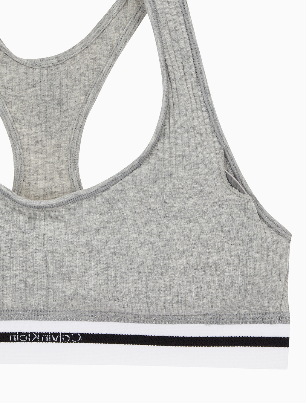 Buy 여성 코튼 모달 스트레치 립 AF 브라렛 in color GREY HEATHER