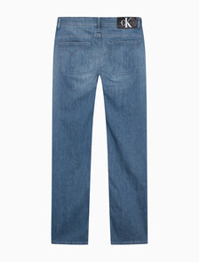 Buy 남성 바디핏 블루그레이 이탈리안 데님 in color GREY STEPPED RELEASE HEM