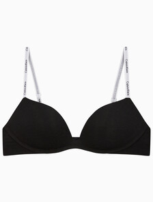 Buy 여성 아이콘 코튼 모달 AF 푸쉬업 브라 in color BLACK