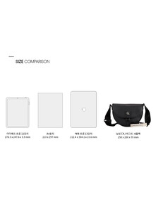 Buy 남성 CKJ 태그드 새들백 in color BLACK