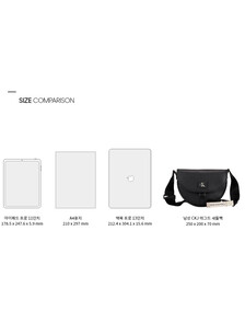 Buy 남성 CKJ 태그드 새들백 in color BLACK