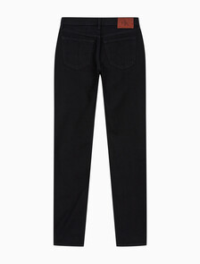 Buy 남성 슬림테이퍼 블랙 기모 데님 in color Black