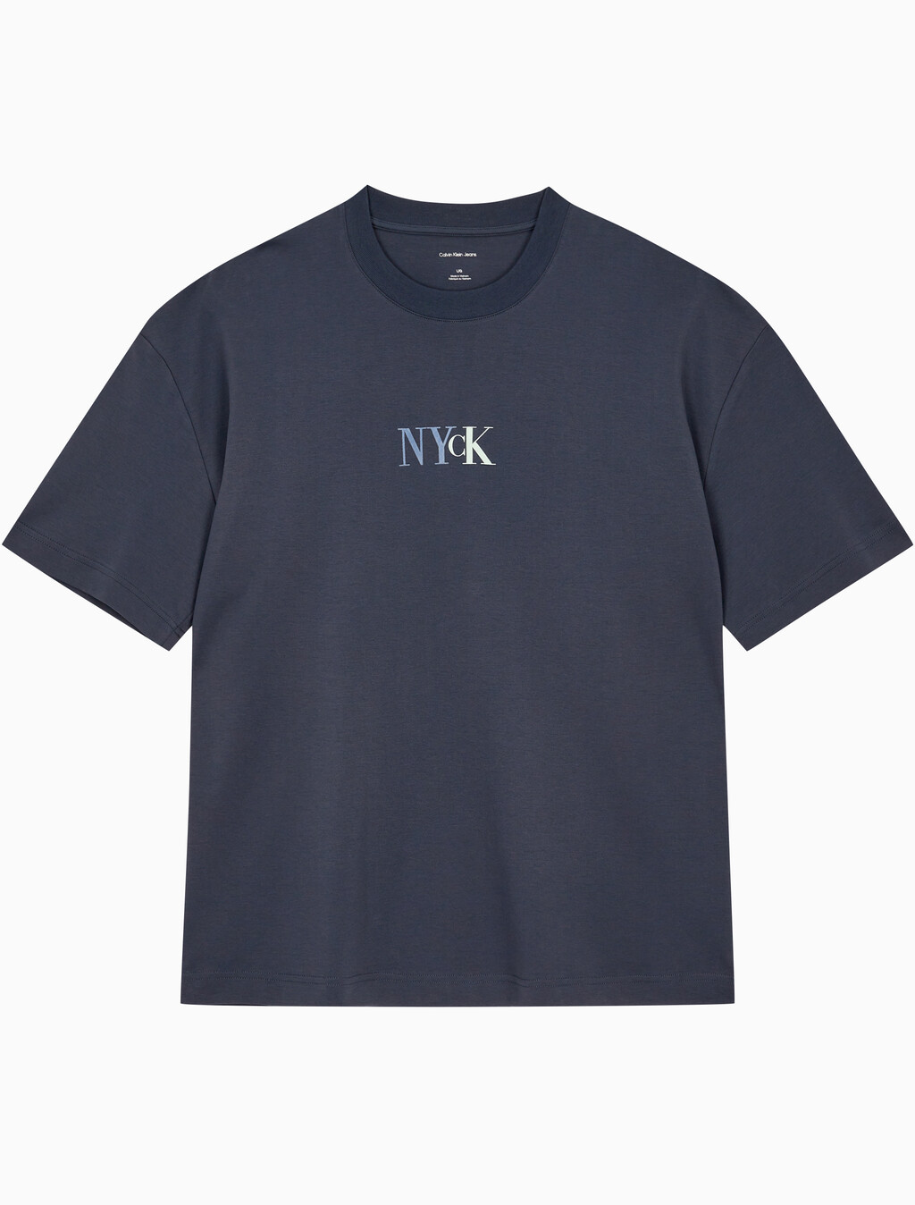Buy 남성 NYCK 그래픽 반팔 티셔츠 in color NAVY