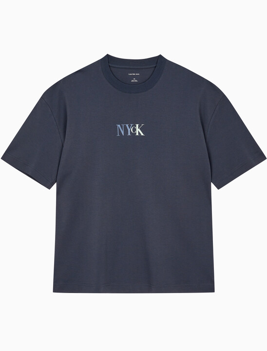 남성 NYCK 그래픽 반팔 티셔츠