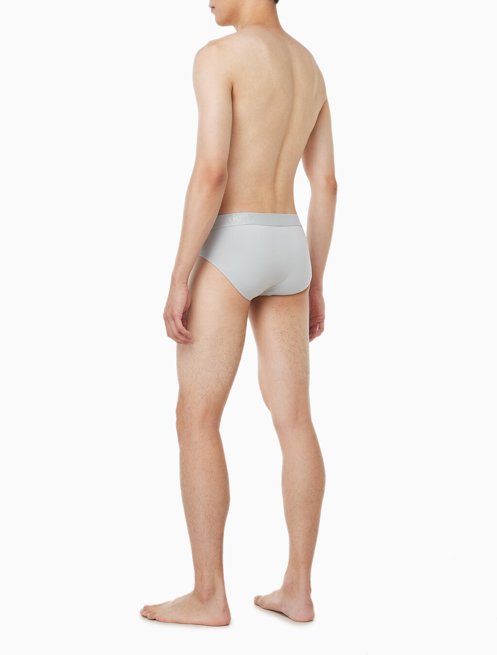 Buy 남성 CK 블랙 마이크로파이버 힙브리프 in color HARBOR MIST