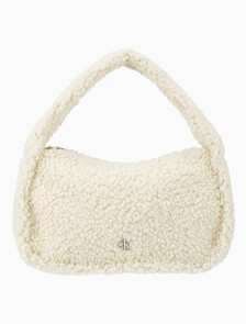 Buy 여성 CKJ 블락 쉐르파 미니백 in color IVORY