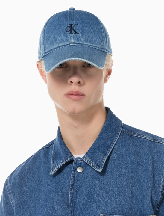 남녀공용 CKJ 데님 볼캡