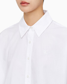 Buy 여성 크롭 패션 셔츠 in color BRIGHT WHITE