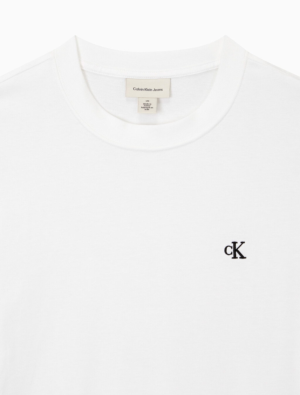 Buy 남성 이지핏 아카이브 로고 반팔 티셔츠 in color BRIGHT WHITE
