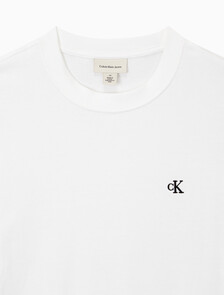 Buy 남성 이지핏 아카이브 로고 반팔 티셔츠 in color BRIGHT WHITE