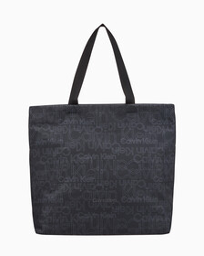 Buy 남녀공용 CK 쇼퍼 토트백 in color BLACK AOP/ BLAC