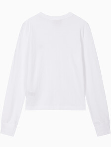 Buy 여성 L/S 아카이브 로고 크루넥 티셔츠 in color BRILLIANT WHITE