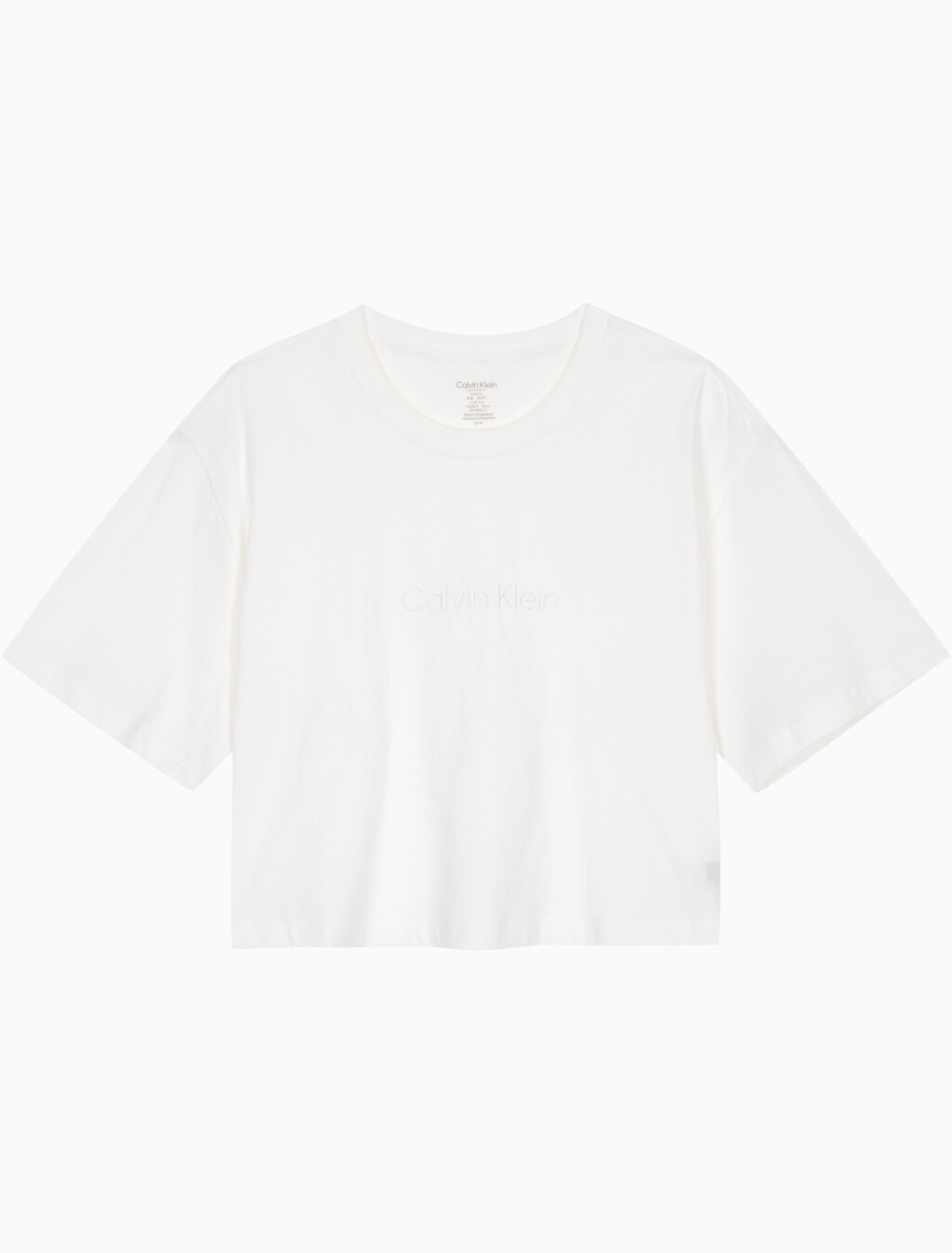 Buy 여성 코튼 클래식 숏슬리브 탑 in color WHITE