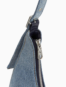 Buy 여성 로고 데님 볼드 크레센트 크로스오버 백 in color DENIM